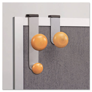 Alba™ Cubicle Garment Peg, 1 Hook, 1 1-5 X 1 3-8 X 4 3-10, Metallic Gray freeshipping - TVN Wholesale